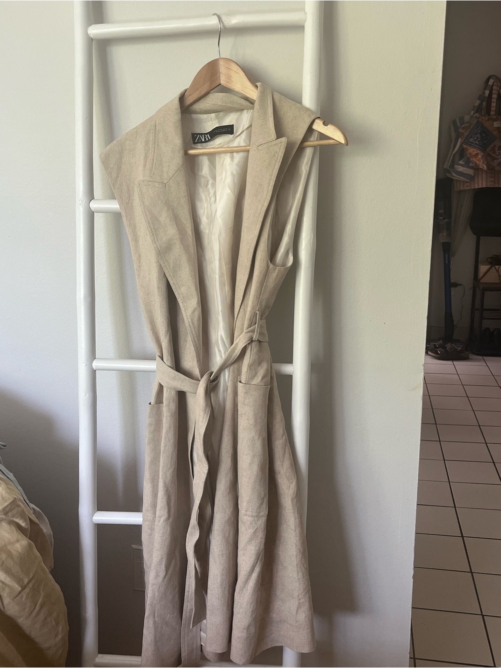 Zara Neutral Cream Lined Jacket
